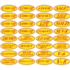 Red and Yellow Oval Slogans