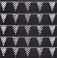 Checkered Poly Triangle Pennants