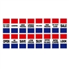 Horizontal Slogan Drape Flag - Single Face