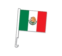 Clip-On Mexico Car Window Flag