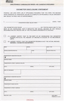 Odometer Disclosure Form