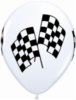 11 Inch Checkered Racing Flag Balloons