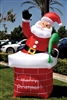 Holiday Inflatable - Santa w/ Chimney