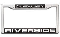 Chrome Plated Plastic License Frames 2 Color