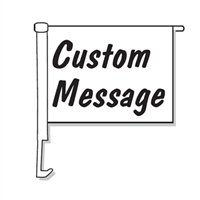 Custom Clip-On Boom Pole Car Window Flag