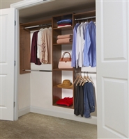 Walnut Wood Closet Organizer