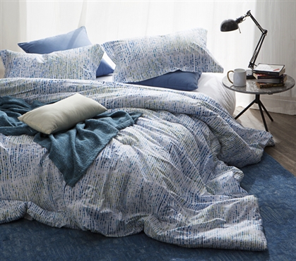 Twin XL Comforter Junction Blue College Bedding