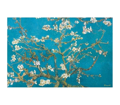 Almond Branches in Bloom - Vincent Van Gogh Poster beautiful floral painting by Vincent Van Gogh on dorm room size poster