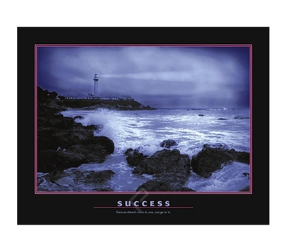 Success Poster - Great Dorm Wall Poster For College Students