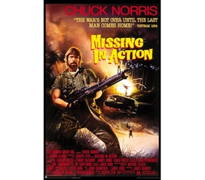 Missing in Action Chuck Norris Movie Poster