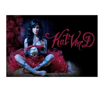 Kat Von D Sitting in Pretty Coat Poster