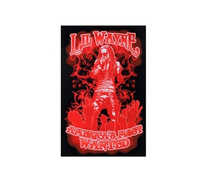 Red Lil Wayne Most Wanted Rap Poster