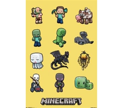 Wall Posters For Cheap - Minecraft Characters Poster - Cool College Items