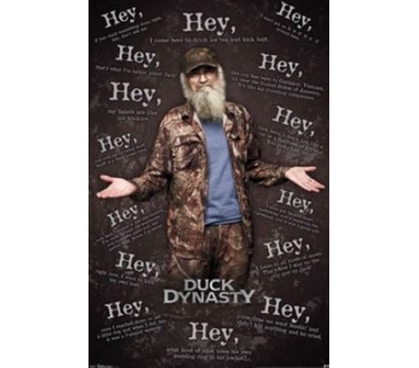Funny College Stuff - Duck Dynasty Hey Poster - Great TV Poster For College