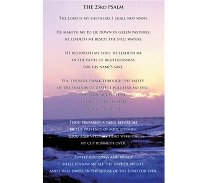 Serene 23rd Psalm Poster