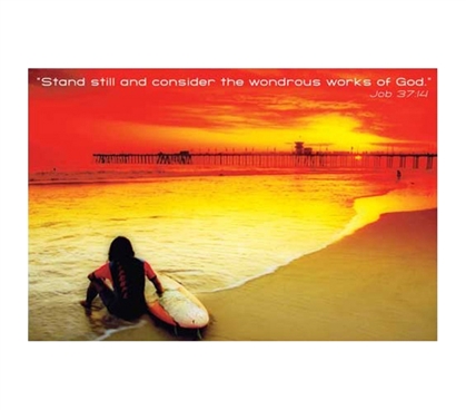 Bright Wondrous Beach Poster