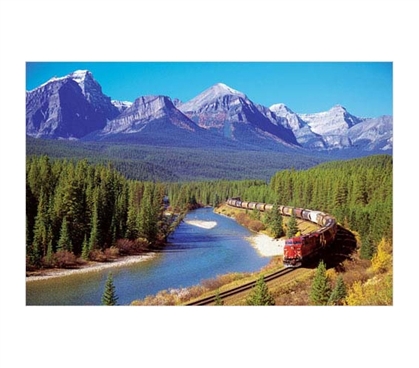 Great College Decorations - Train in the Rockies Poster - Cool Wall Decor