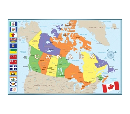 Essential Modern Map of Canada Poster