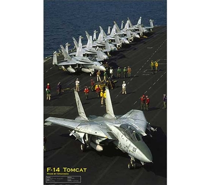 Grumman F-14 Tomcat on Ship Poster