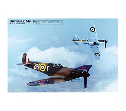 Unique Spitfire MK 9 Plane Poster