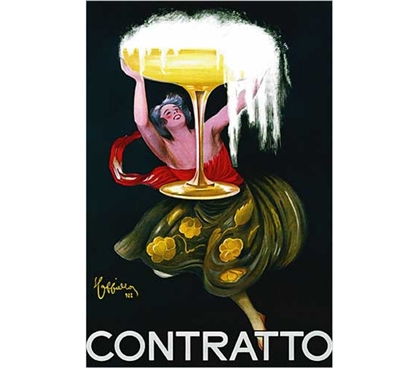 Art Poster For College - Contratto Poster - Dorm Decor Must Have
