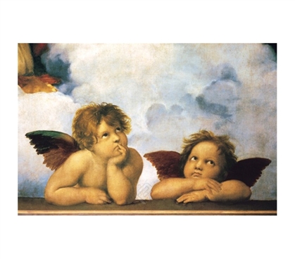 Cherubini Angels (Virgin Mary detail) - Raphael  Poster