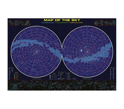 Learn All About The Sky - Educational Poster Detailing Stars. Great Dorm Decor Idea to add life to a College Dorm Room Ceiling.