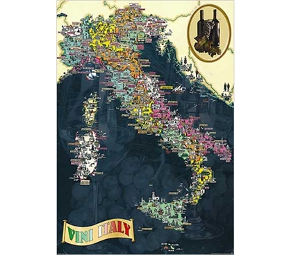 Historic and Refined - Vini d'Italia Poster - Great Decor For College