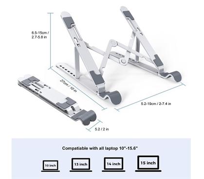 Dorm Room Essentials Studying Supplies College Laptop Riser for Desk Ergonomic