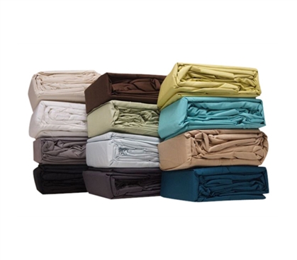 Bedding For College - 300TC Cotton Twin XL College Sheets - College Ave - Make Dorm Bed Comfortable
