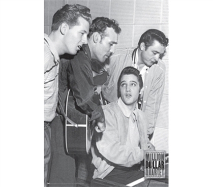 Million Dollar Quartet - Elvis, Jerry Lee Lewis, Carl Perkins & Johnny Cash Poster