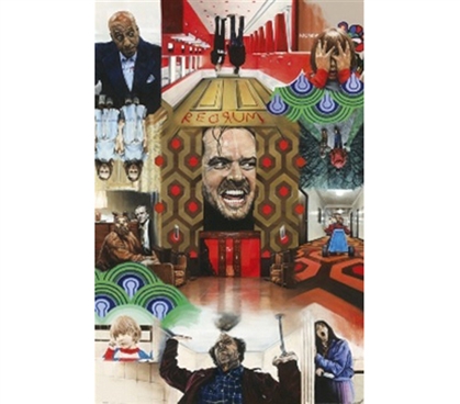 Iconic Dorm Artwork - The Shining Collage Poster