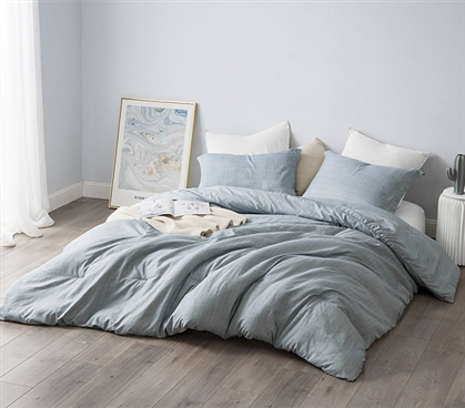 Cozy Microfiber Dorm Bedding Set Subtle Borgo Designer Extra Long Twin Comforter with College Pillow Sham