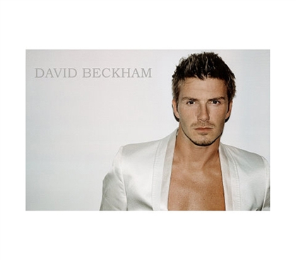 David Beckham & White Jacket - Horizonatal College Wall Posters