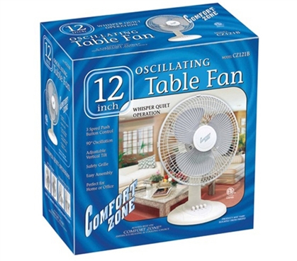 College Students Love 12" Oscillating Dorm Room Fan - Affordable College Dorm Room Products