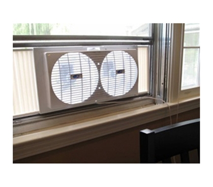 Portable Twin Window Fan for College Dorms