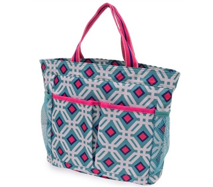 College Bathroom Tote - Ocean Graphic Caddy