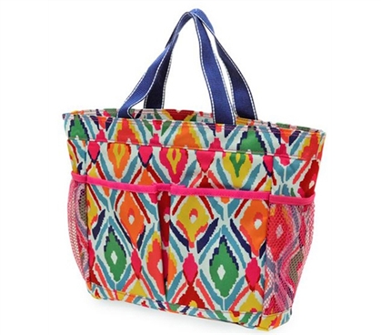 Fun Dorm Shower Tote - Multi Ikat Caddy