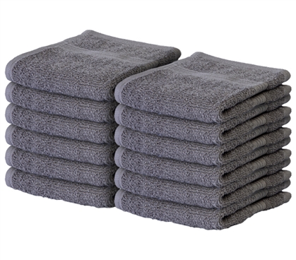 Dozen Washcloth Set for Dorm Life Essentials Antimicrobial College Bathroom Supplies