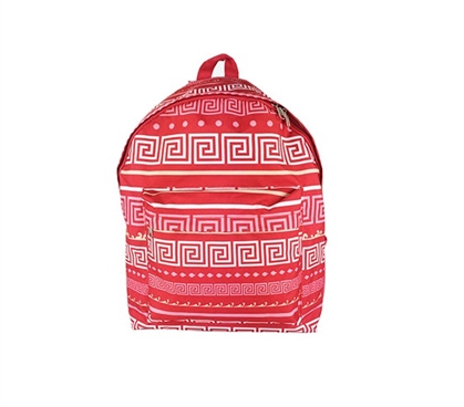 Greek Key Pink College Backpack Cheap Dorm Supplies Must Have Dorm Items