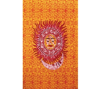 Cheap And Fun - Buddha Sun Moon Tapestry - Cool Dorm Decoration
