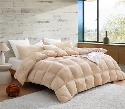 Dam Boi He Thick - Coma Inducer Full XL Comforter - Almond Taupe