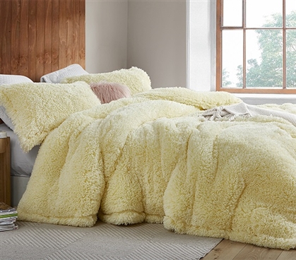 Most Comfortable Twin Extra Long Comforter Pear Sorbet Unique Yellow College Bedding Set