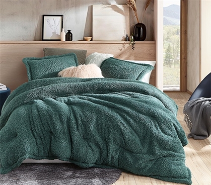 Silver Pine Green Twin Extra Long Comforter Unique Shankapotomus Coma Inducer Ultra Cozy College Bedding Essentials