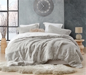 Thick Plush Twin Extra Long Comforter Set Chunky Bunny Coma Inducer Faux Fur Dorm Bedding Essentials