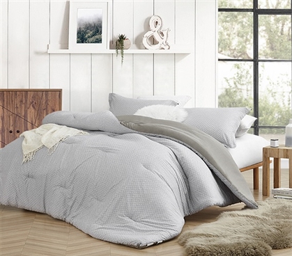 Stylish XL Twin Bedding Decor Flyin Home Farmhouse Gray Oversized College Comforter
