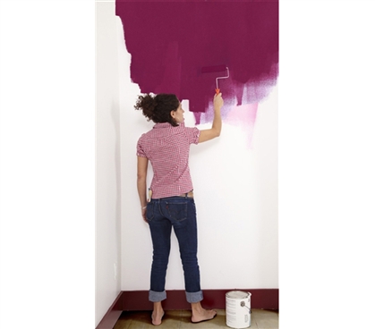 Paintable Peel N Stick Wallpaper - 100% Removable - Do It Yourself College Wall Decorating Ideas