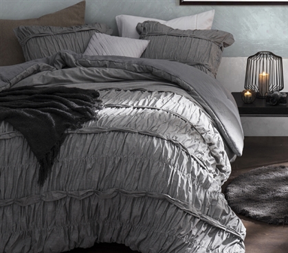 Torrent - Handcrafted Series Twin XL Comforter - Gray