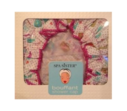 Bouffant Shower Cap - World Traveler Design - Shower Essentials - Dorm Supplies