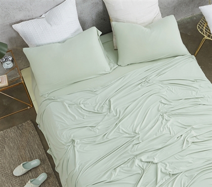 Dewkist Green Twin XL Bedding for Dorms Extra Long Twin Sheet Set Made with Super Soft College Bedding Materials